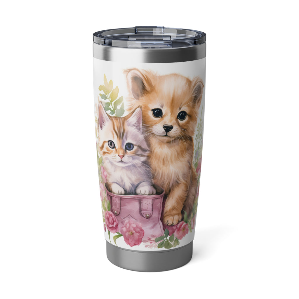 Adorable Pet Lovers 20oz Tumbler with Kitten