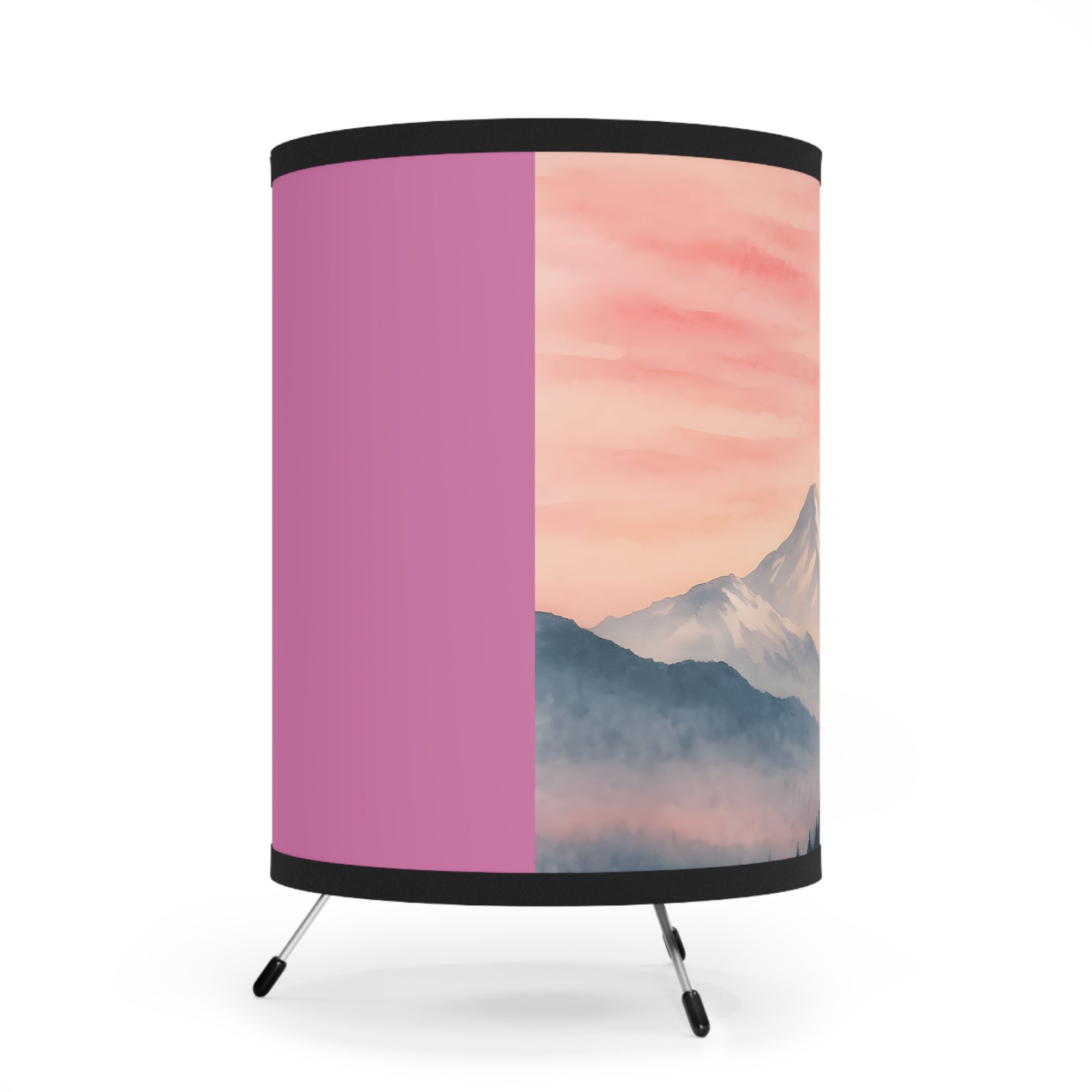 Mountain Landscape Tripod Lamp Night Light