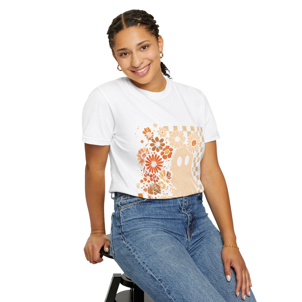 Whimsical Floral Ghost Unisex T-Shirt