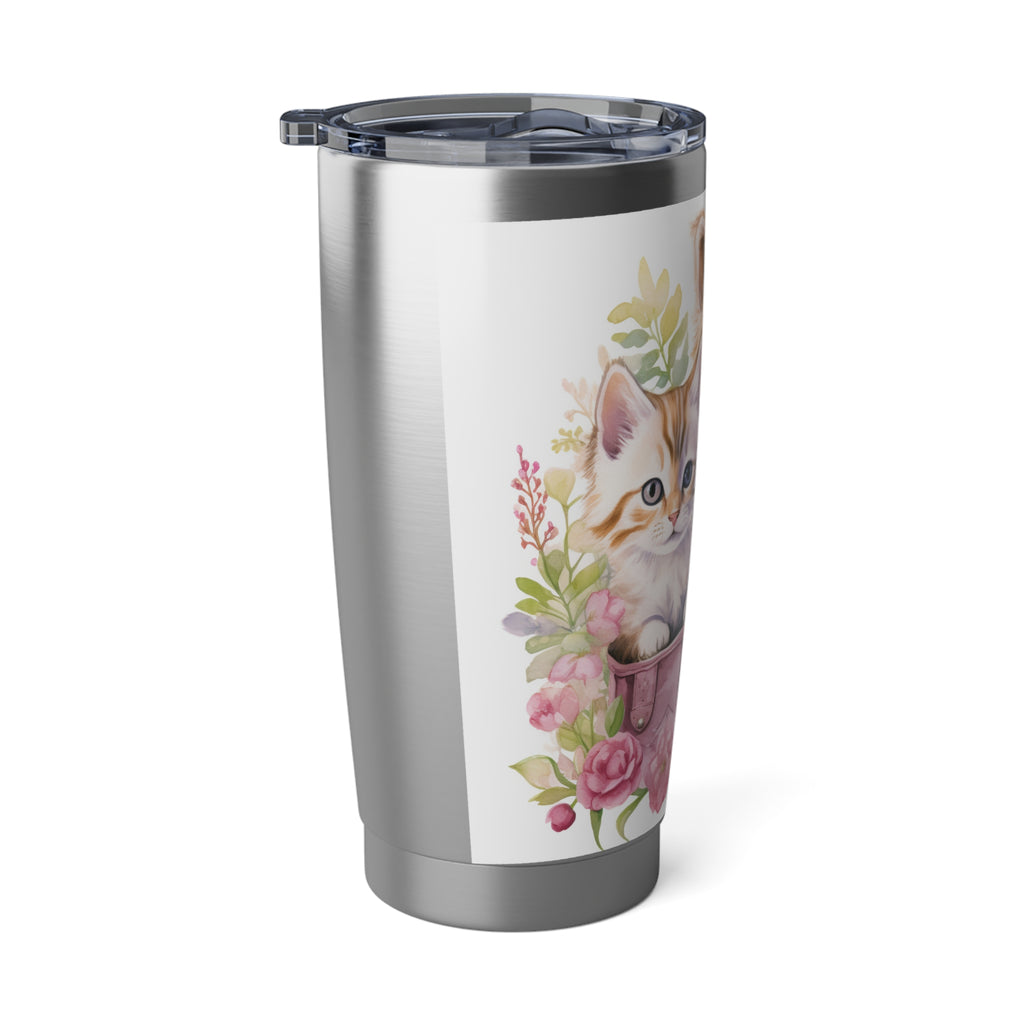 Adorable Pet Lovers 20oz Tumbler with Kitten