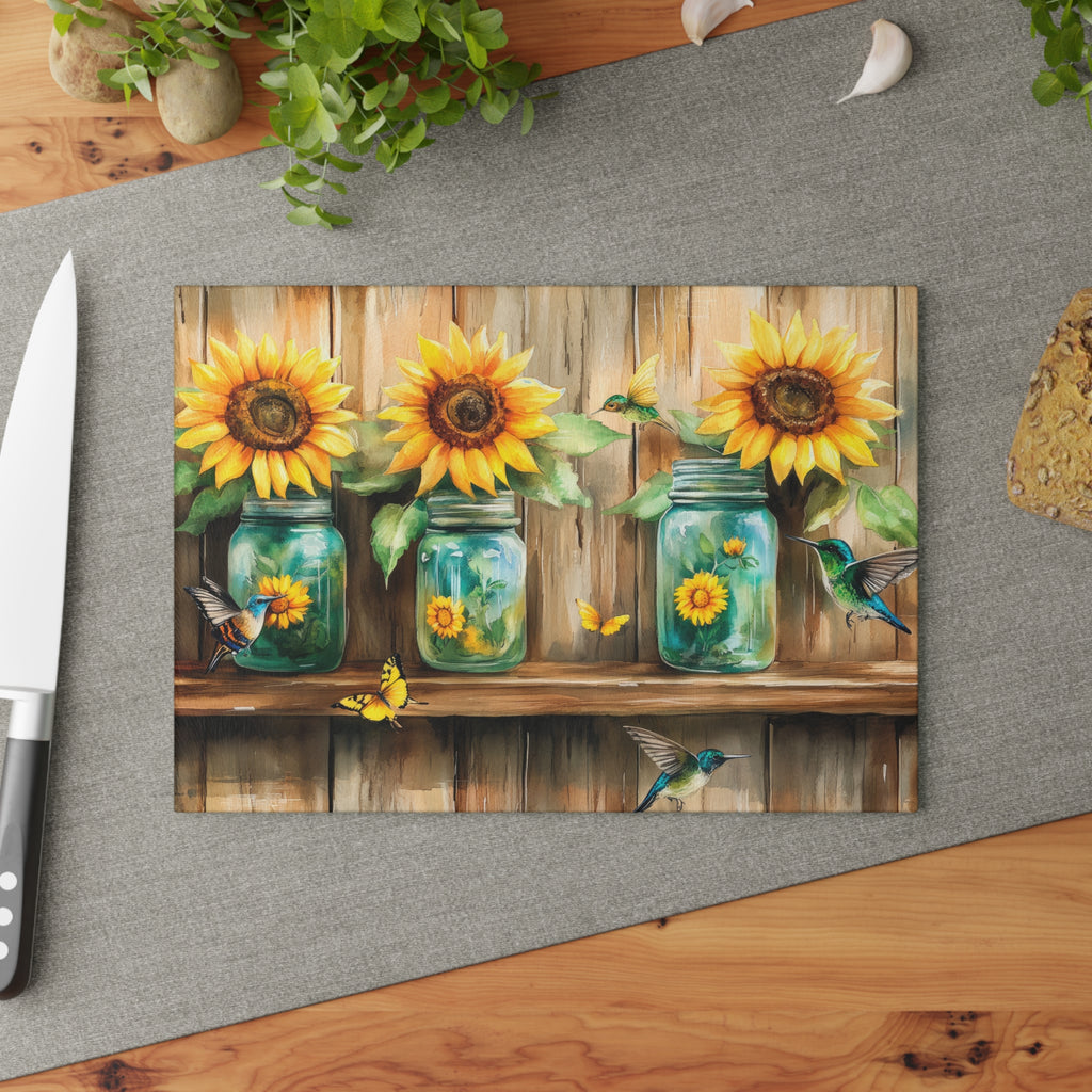 Sunflower Glass Cutting