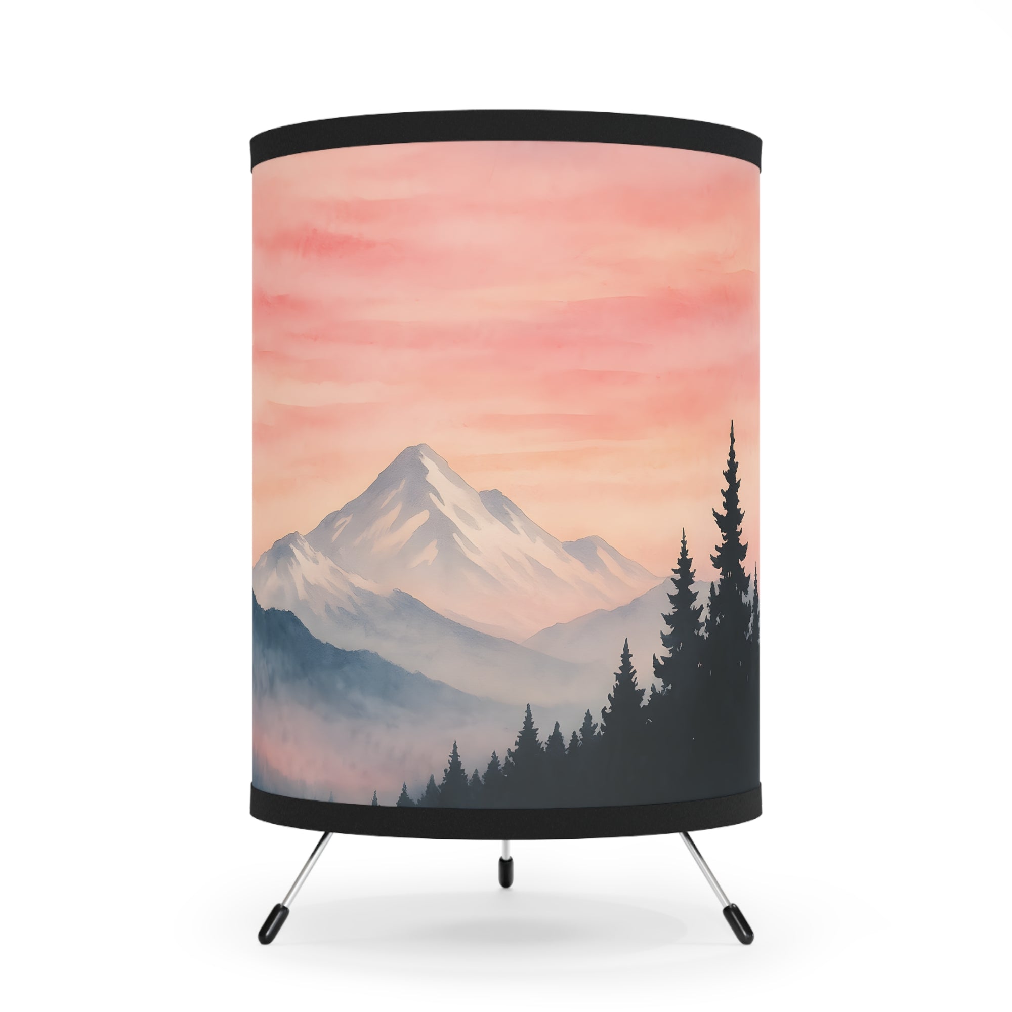 Mountain Landscape Tripod Lamp Night Light