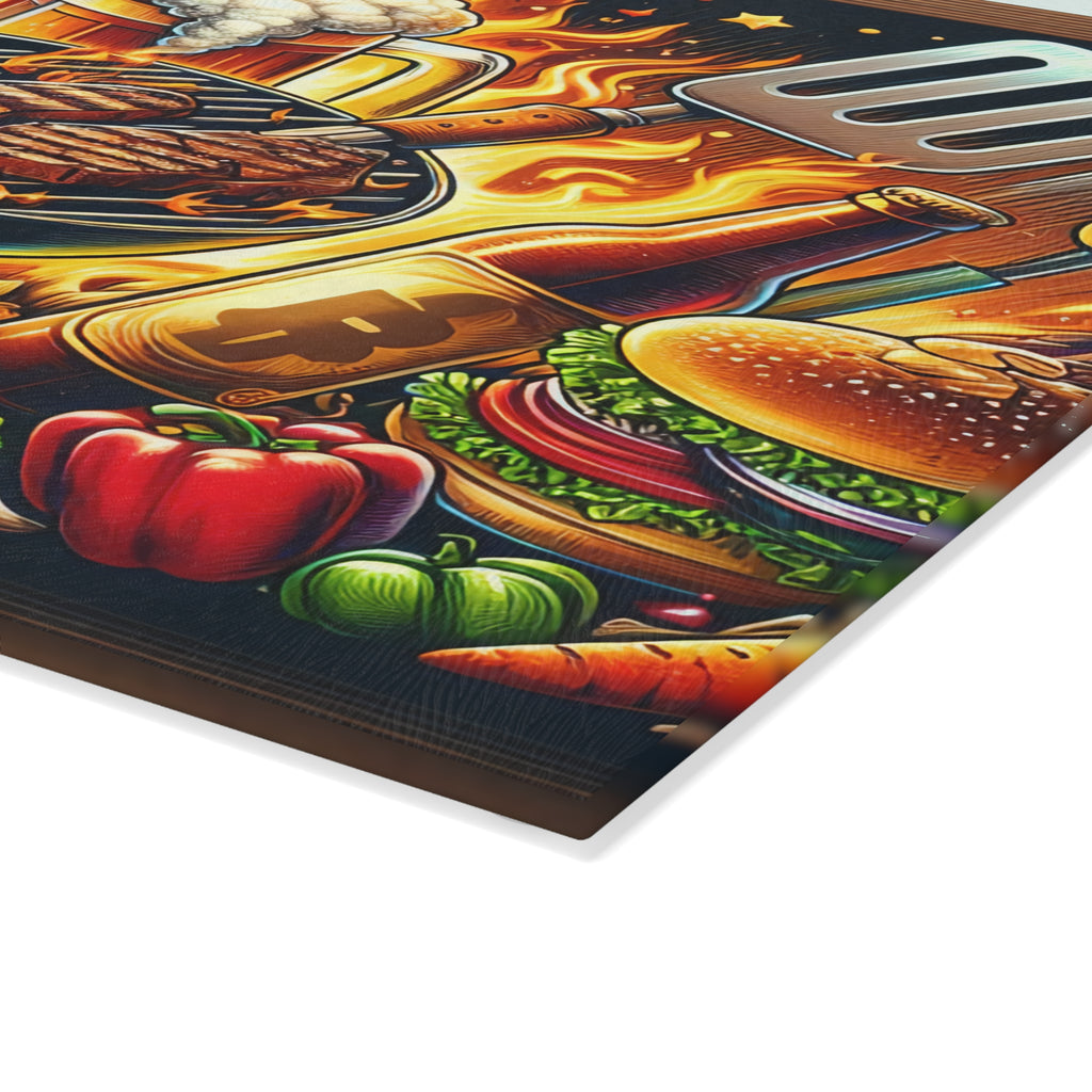 BBQ Master Glass Cutting Board