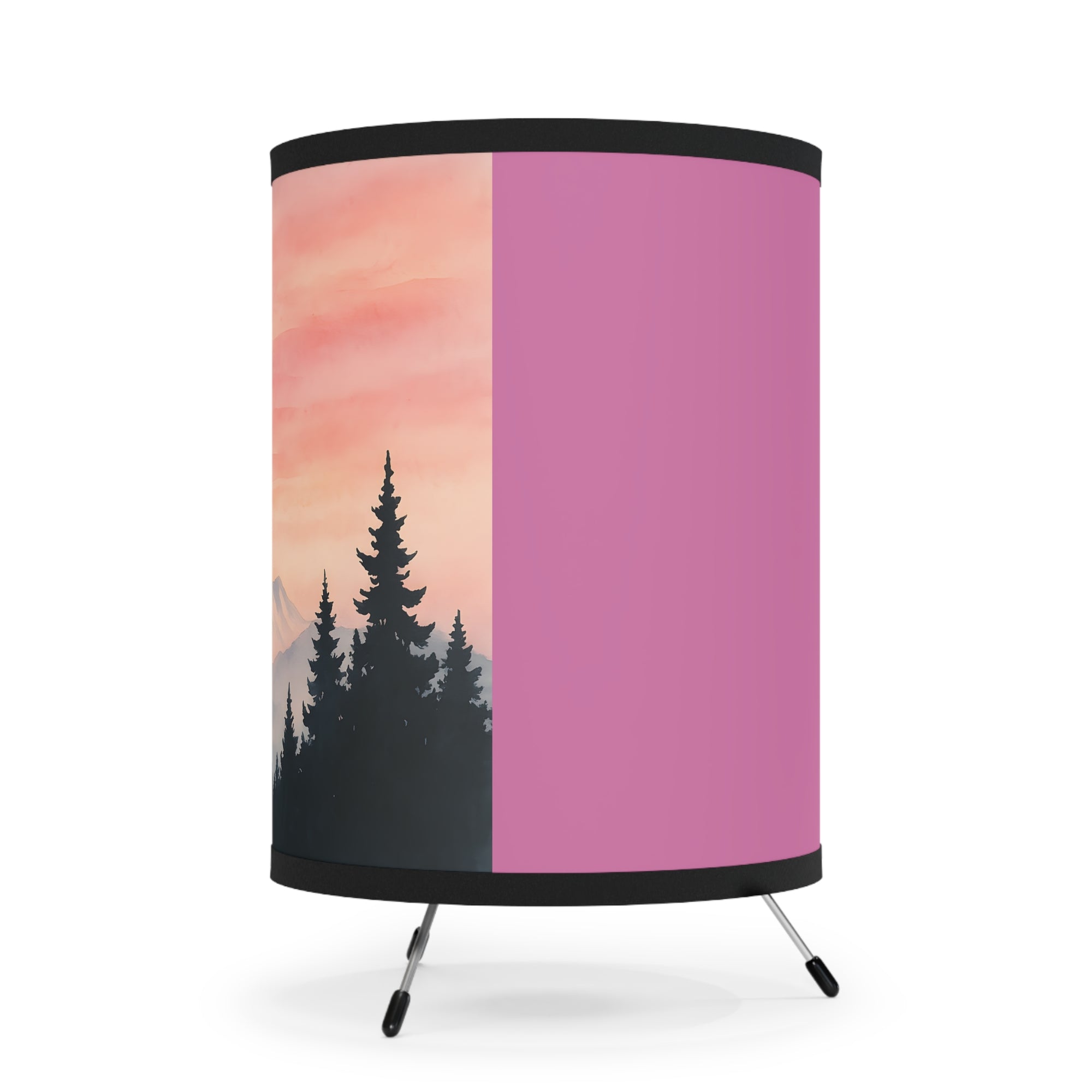 Mountain Landscape Tripod Lamp Night Light