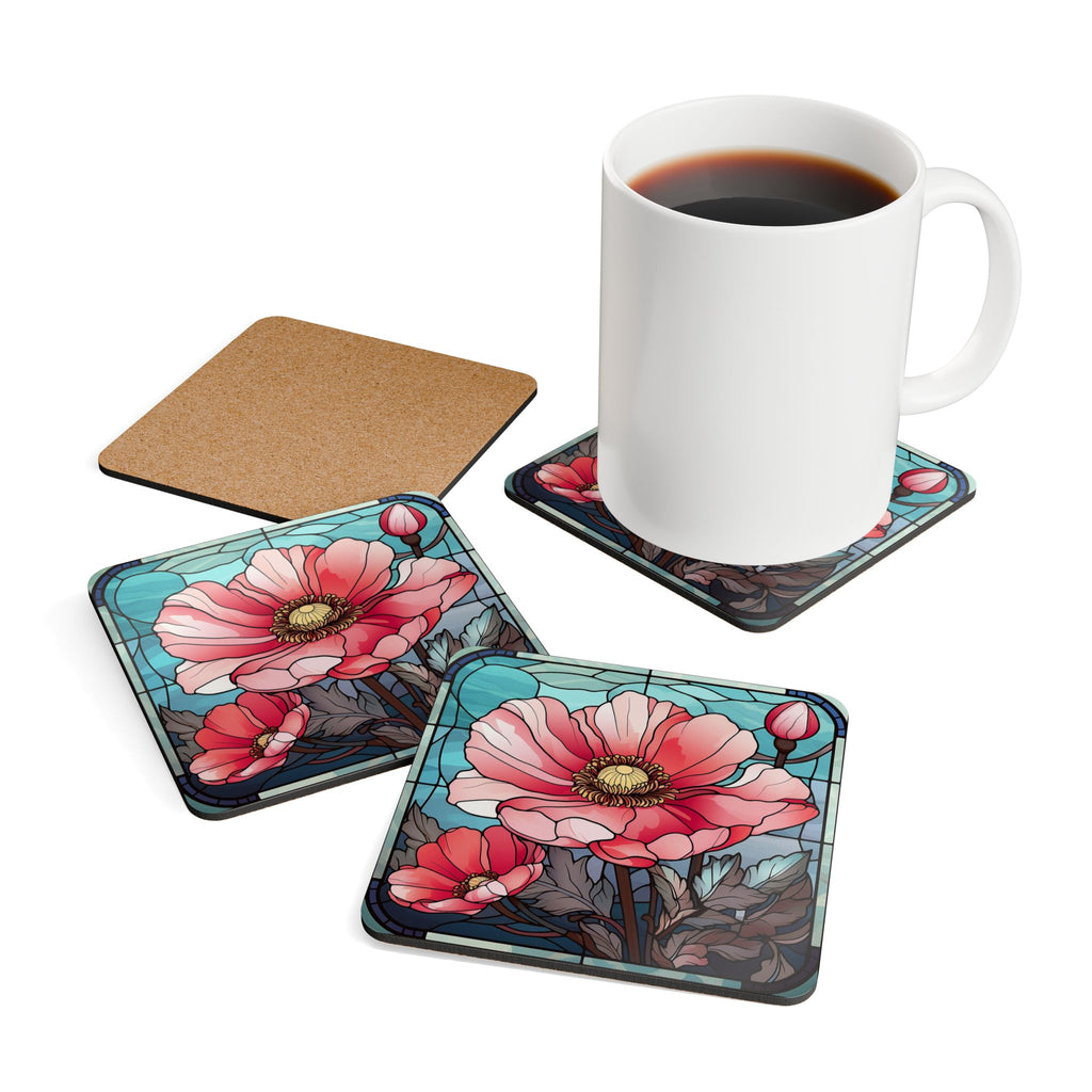 Botanical Corkwood Coaster Set,
